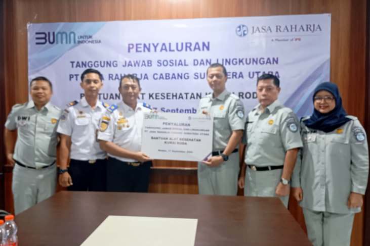 Jasa Raharja Salurkan Bantuan Kursi Roda ke BPTD Kelas II Sumatera Utara untuk Mendukung Mobilitas Penyandang Disabilitas