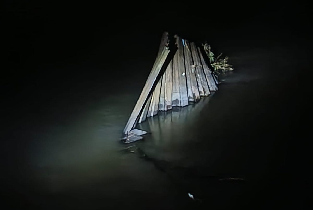 Sheet Pile baja di aliran sungai di Desa Perdamaian, Kecamatan Binjai, Langkat yang digasak maling