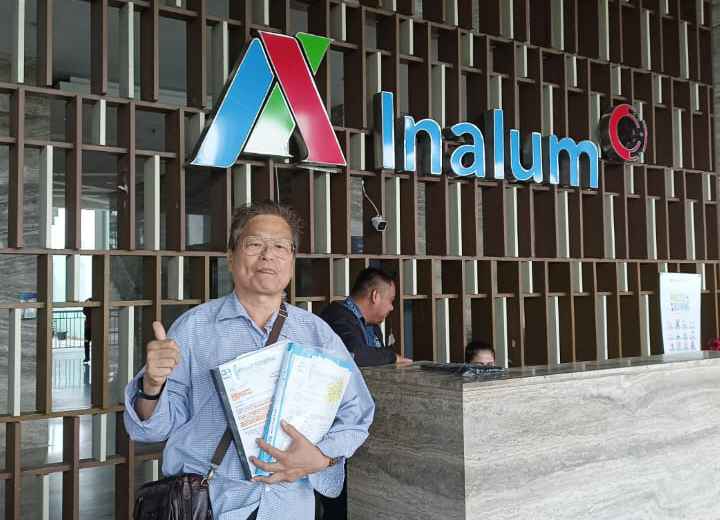 IMG-20260124-WA0016 Direktur PT SSE, Halomoan H saat di Inalum.