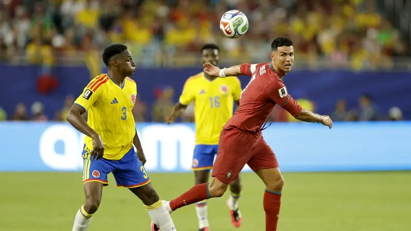 Laga Portugal versus Kolumbia di Grup K berakhir tanpa gol. Keduanya lolos ke fase 32 Piala Dunia 2026. (Foto : Google)