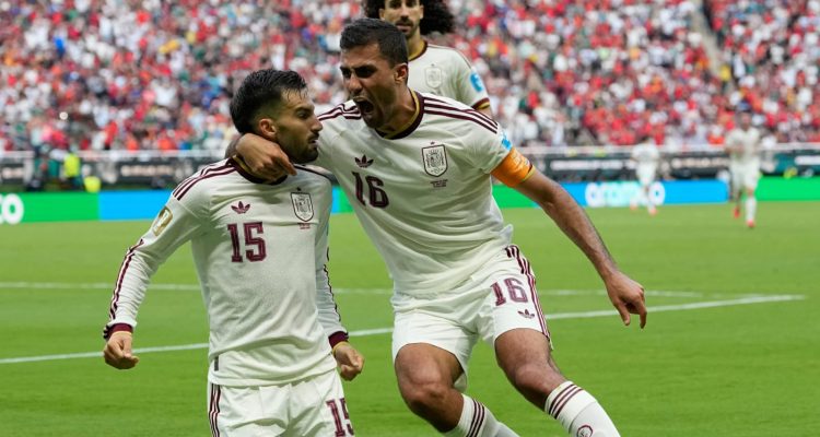Spanyol pulangkan Uruguay di laga fase grup Piala Dunia 2026. Spanyol unggul 1-0. (Foto : Google)