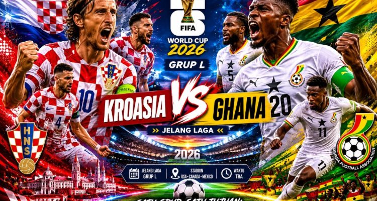 Kroasia alami laga berat di Grup I lawan Ghana Piala Dunia 2026. (Kitamedan.com)