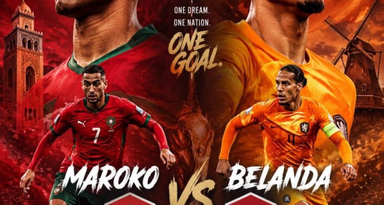 Preview jelang laga Belanda versus Maroko Piala Dunia 2026. (Kitamedan.com)